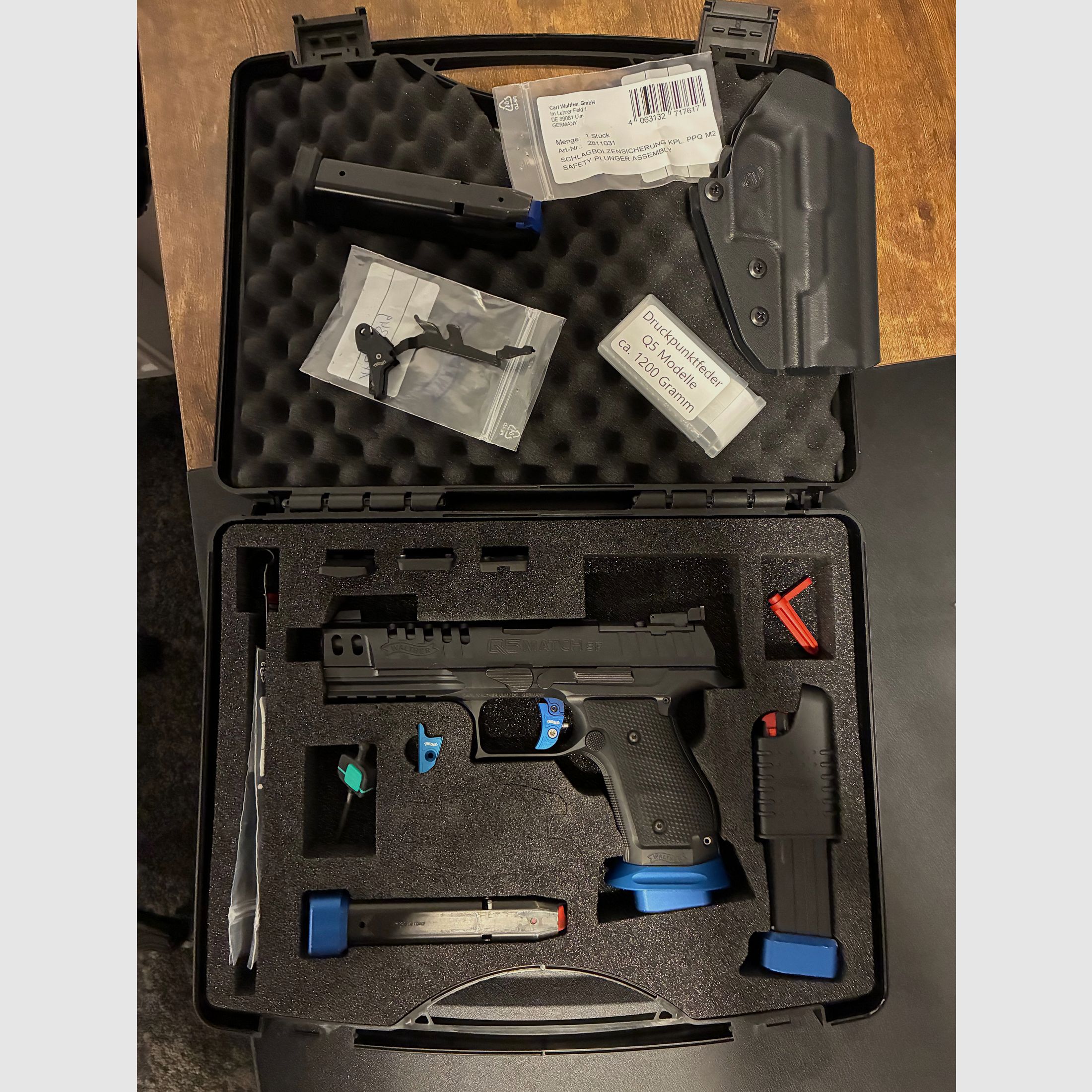 Walther Q5 SF Expert, cadre en acier 9mm Luger