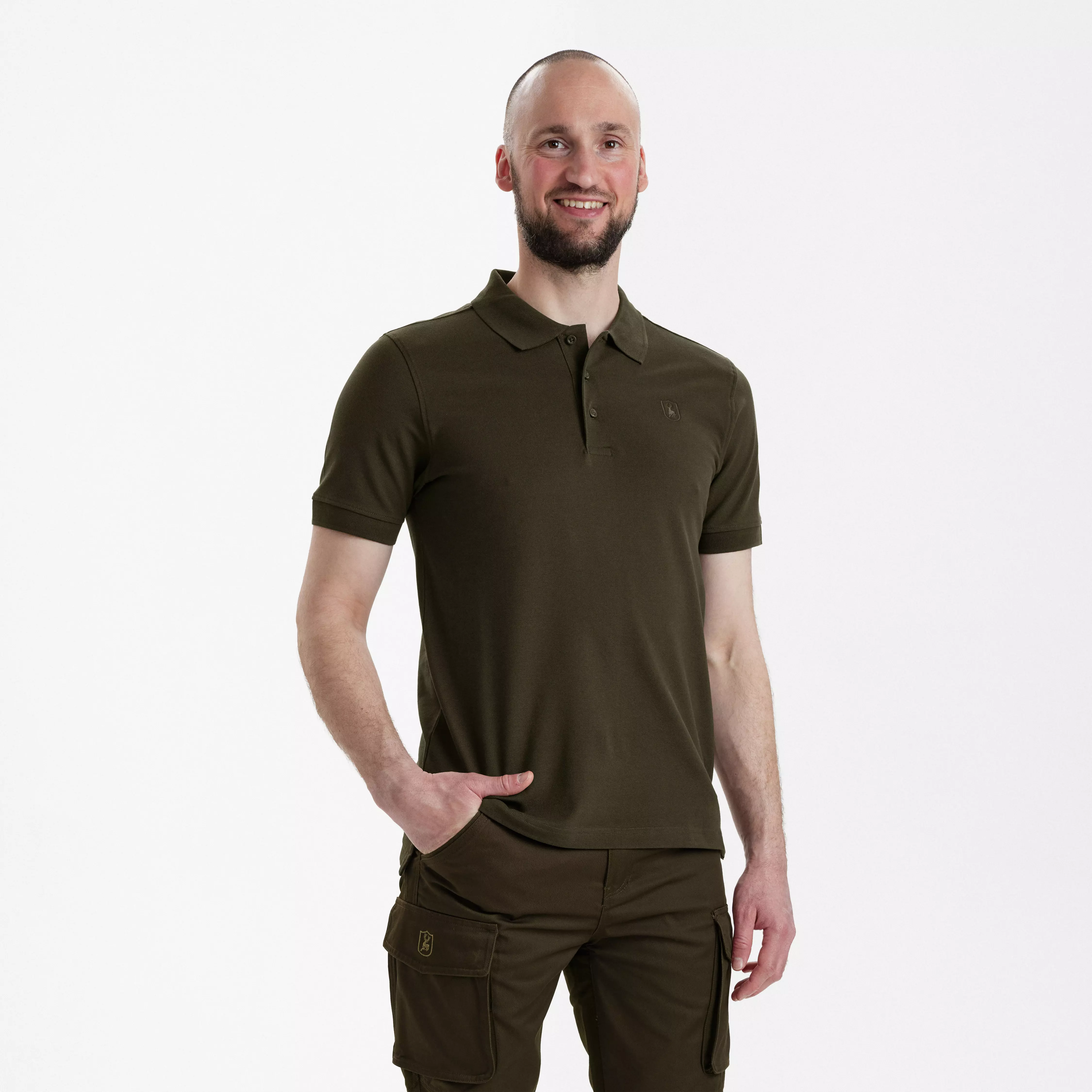 Harris Polo Shirt - Deep Green