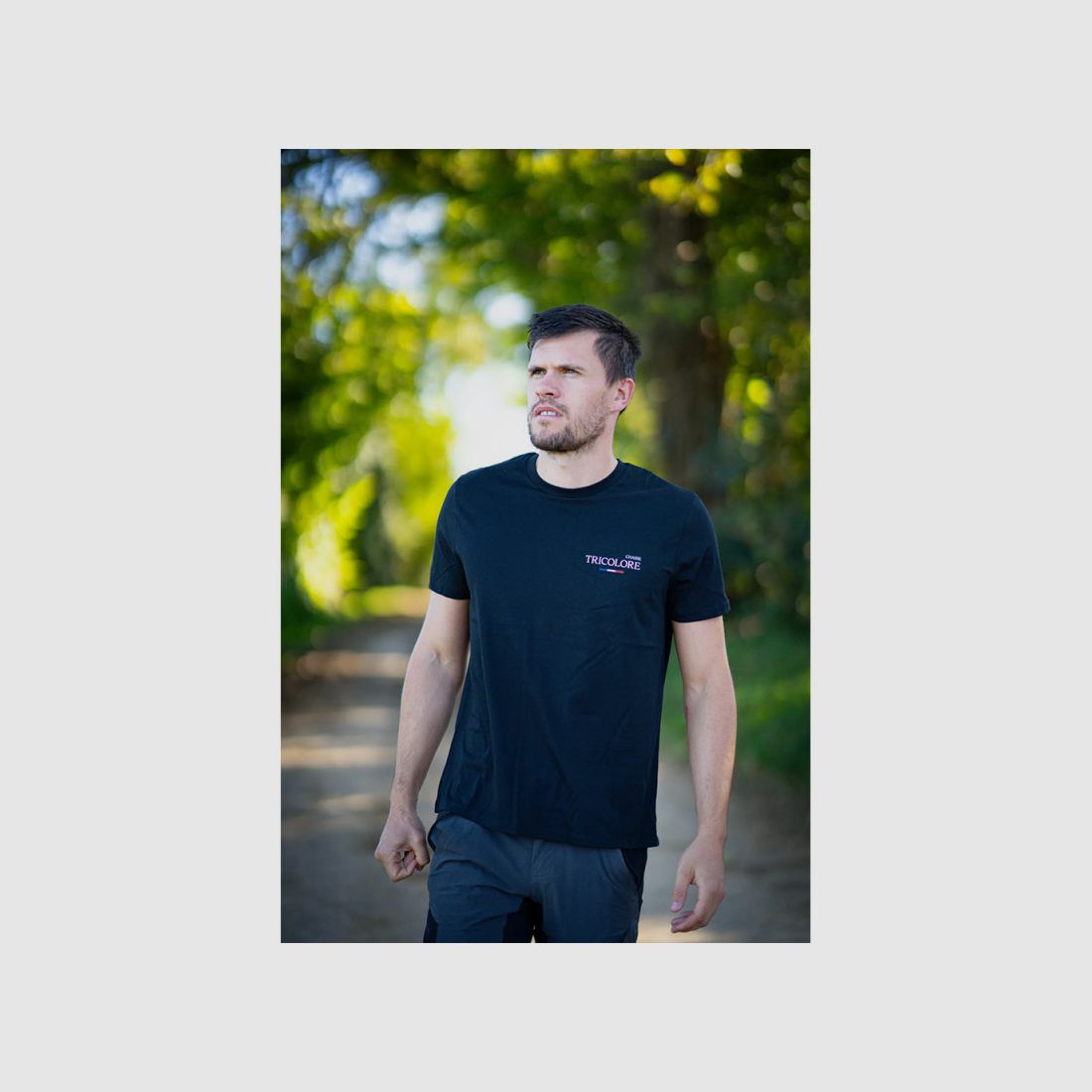 T-SHIRT JAGD TRIKOLOR HUNDESCHÄDEL - SCHWARZ, Bild 1 von 2