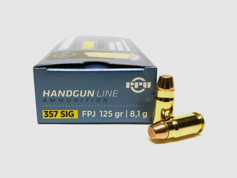PPU .357SIG FPJ - 125GRS. 50 ROUNDS