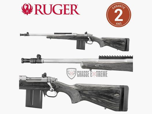 RUGER Gunsite Scout Rifle Inox Mancino cal. 308 win con Filtro di Fiamma
