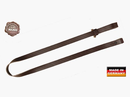 AKAH geweerband korte trek met houten knoop