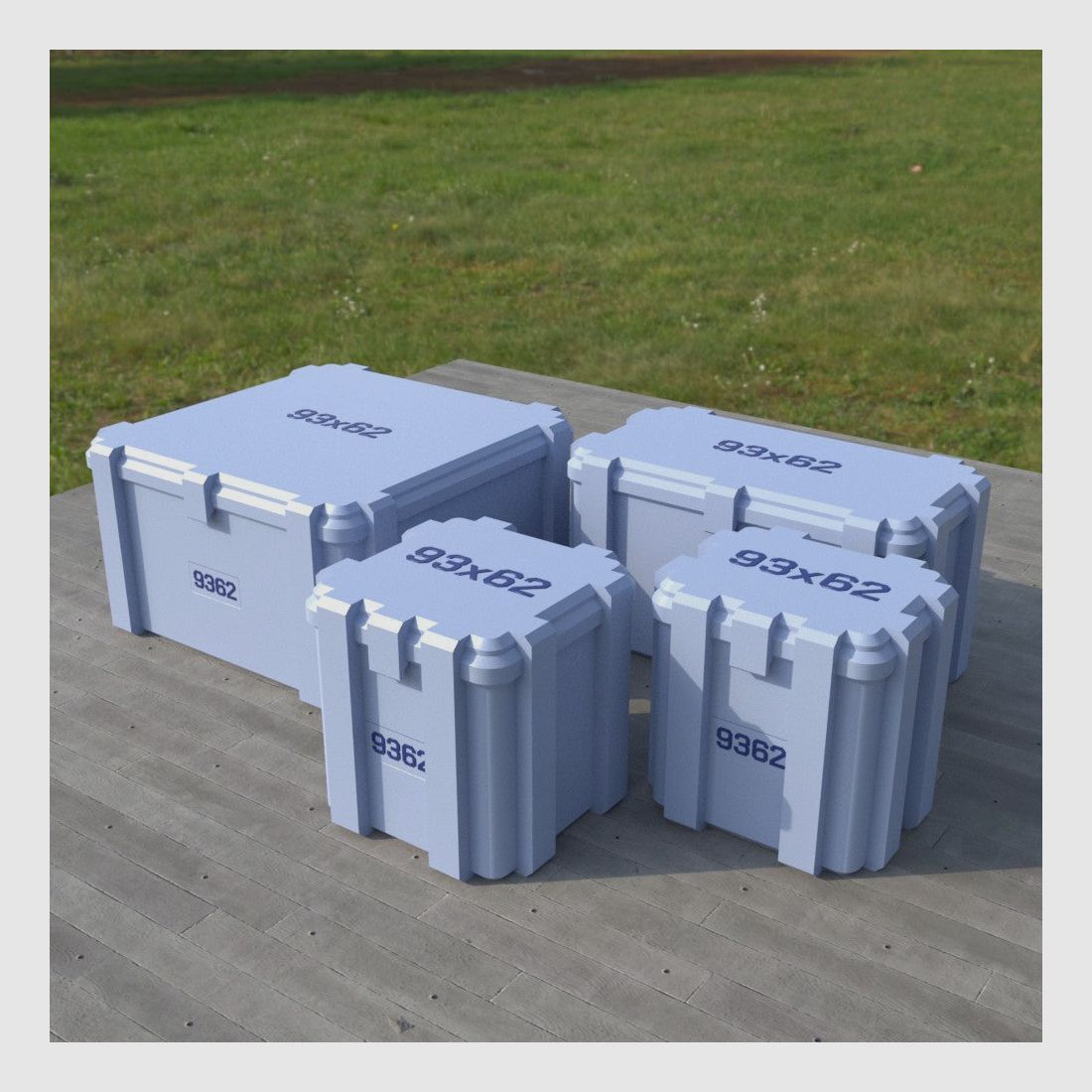 Caja de municiones Filamelt / 9.3x62 / 'tapa abatible' / caja de cartuchos, caja de municiones