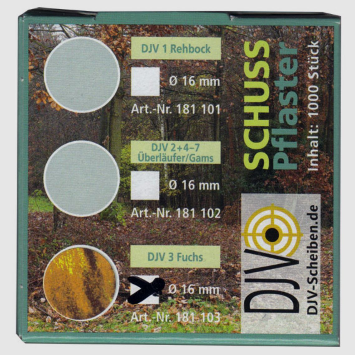 DJV 38982000 Plâtre de tir brun rouge