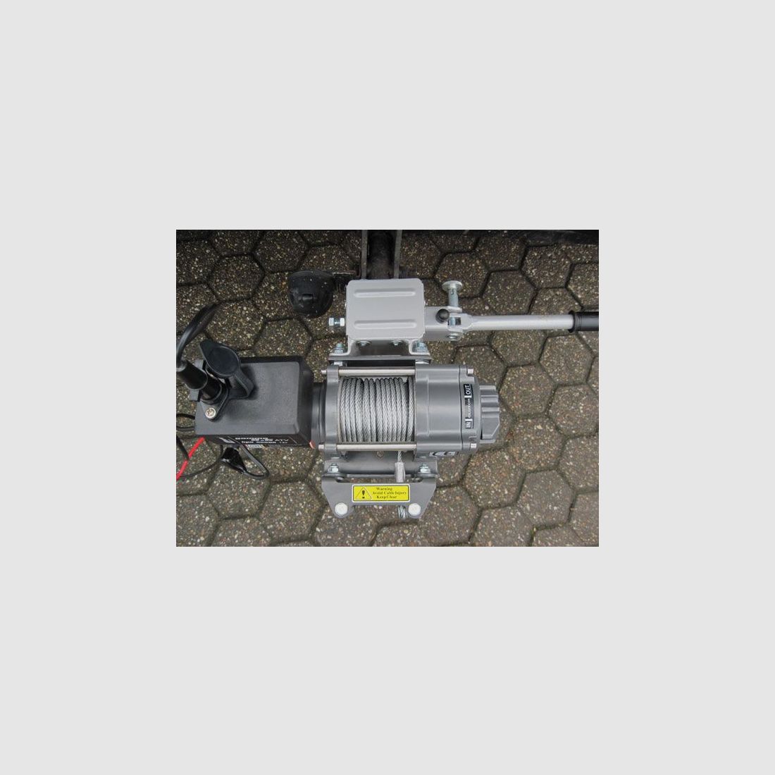 HECK-PACK elektrische Seilwinde Modell 3.5, 25 Meter mit Kunststoffseil und Schnellverschluss, Bild 2 von 5