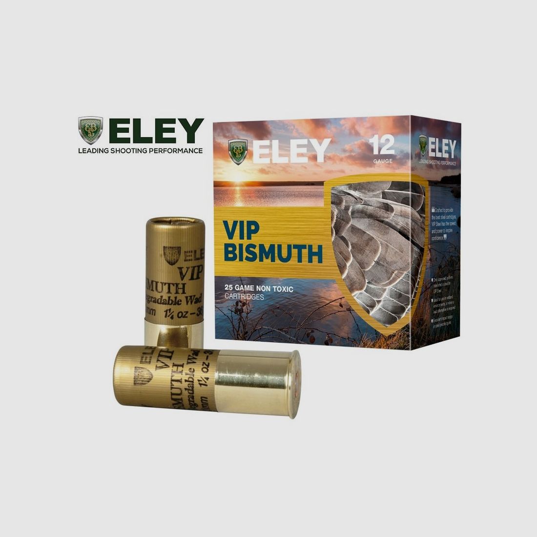 Eley VIP Wismut .12/70 36g #5 (2,8mm) 25 cartucce