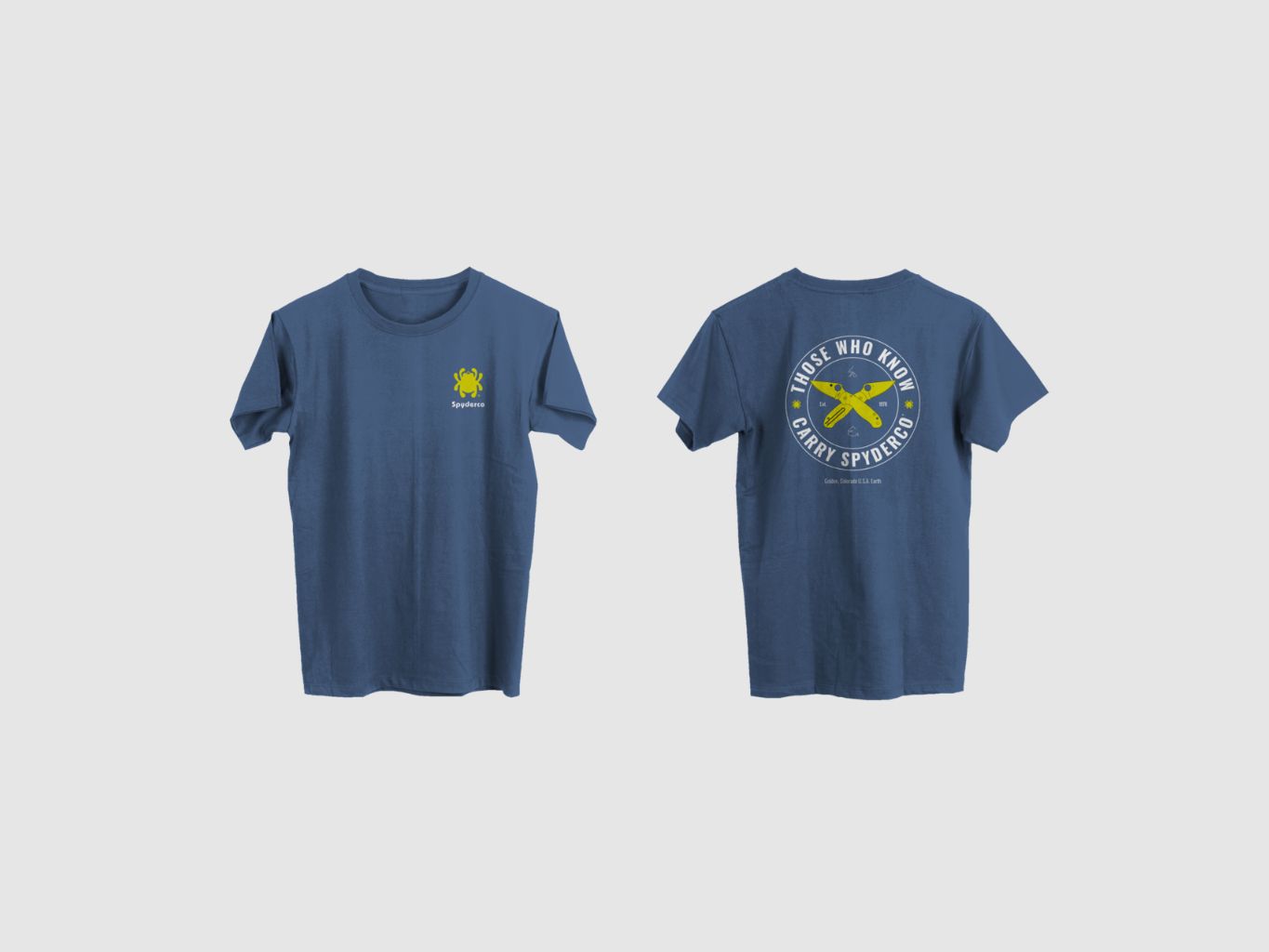 Camiseta Spyderco Those Who Know blau (XXL), Bild 2 von 2