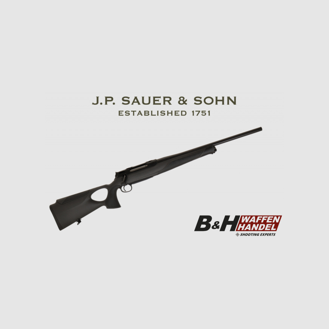 Neuwaffe, nur 1x: Sauer 404 Synchro XT Lochschaft 6.5 Creedmoor Handspannung SD Gewinde (vgl. 505)