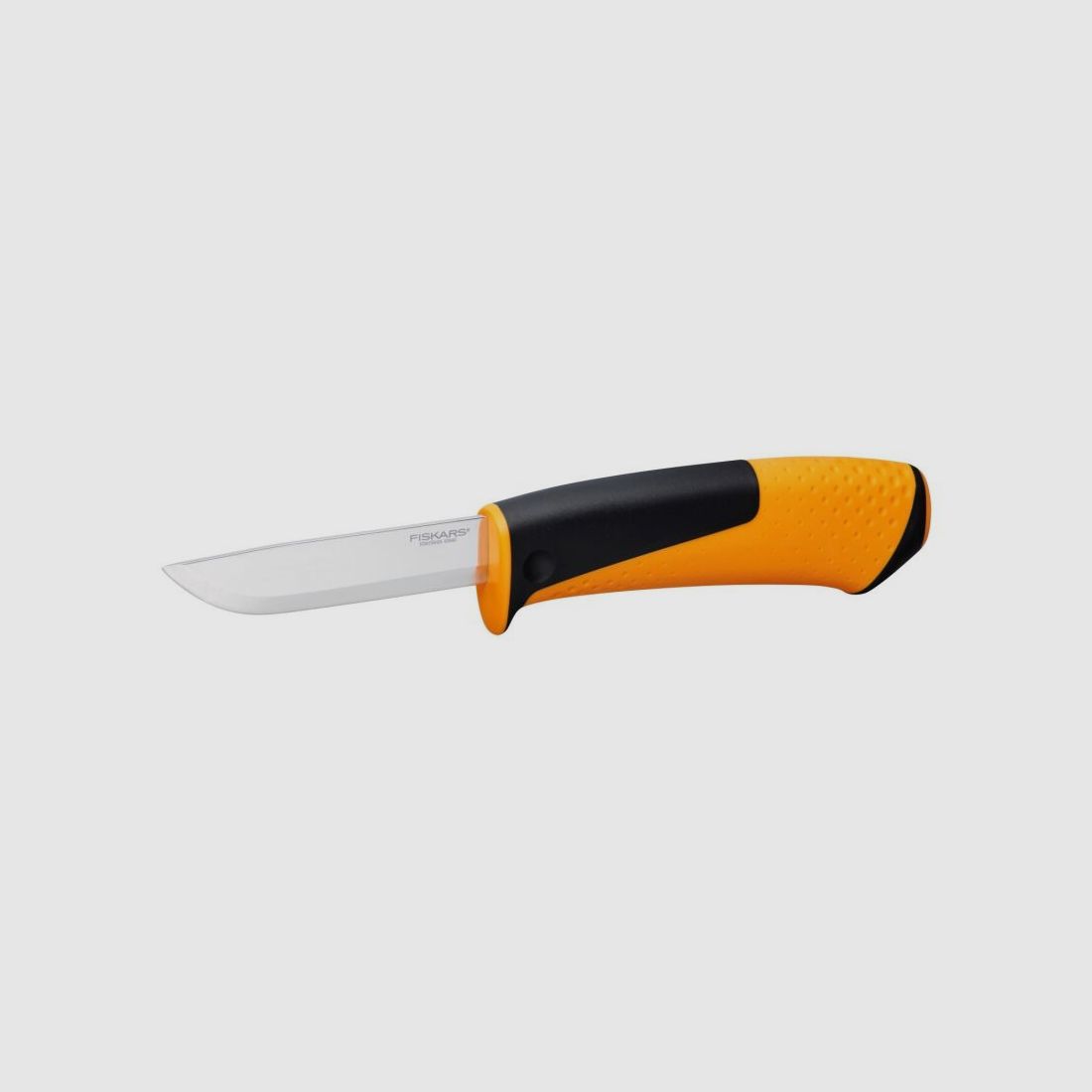 Fiskars Universalmesser mit Schleifstein orange