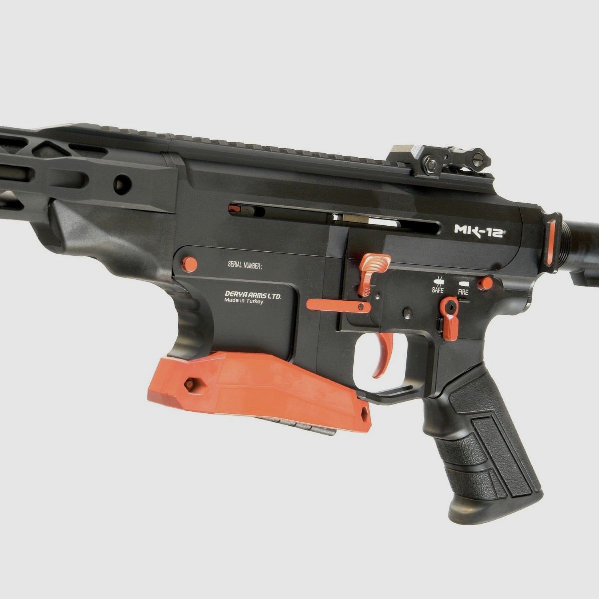 Fusil semi-automatique DERYA MK-12 IPSC Orange cal.12/76 canon 50cm, image 2 sur 3