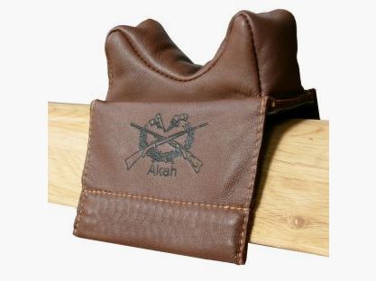 AKAH rifle rest elk leather