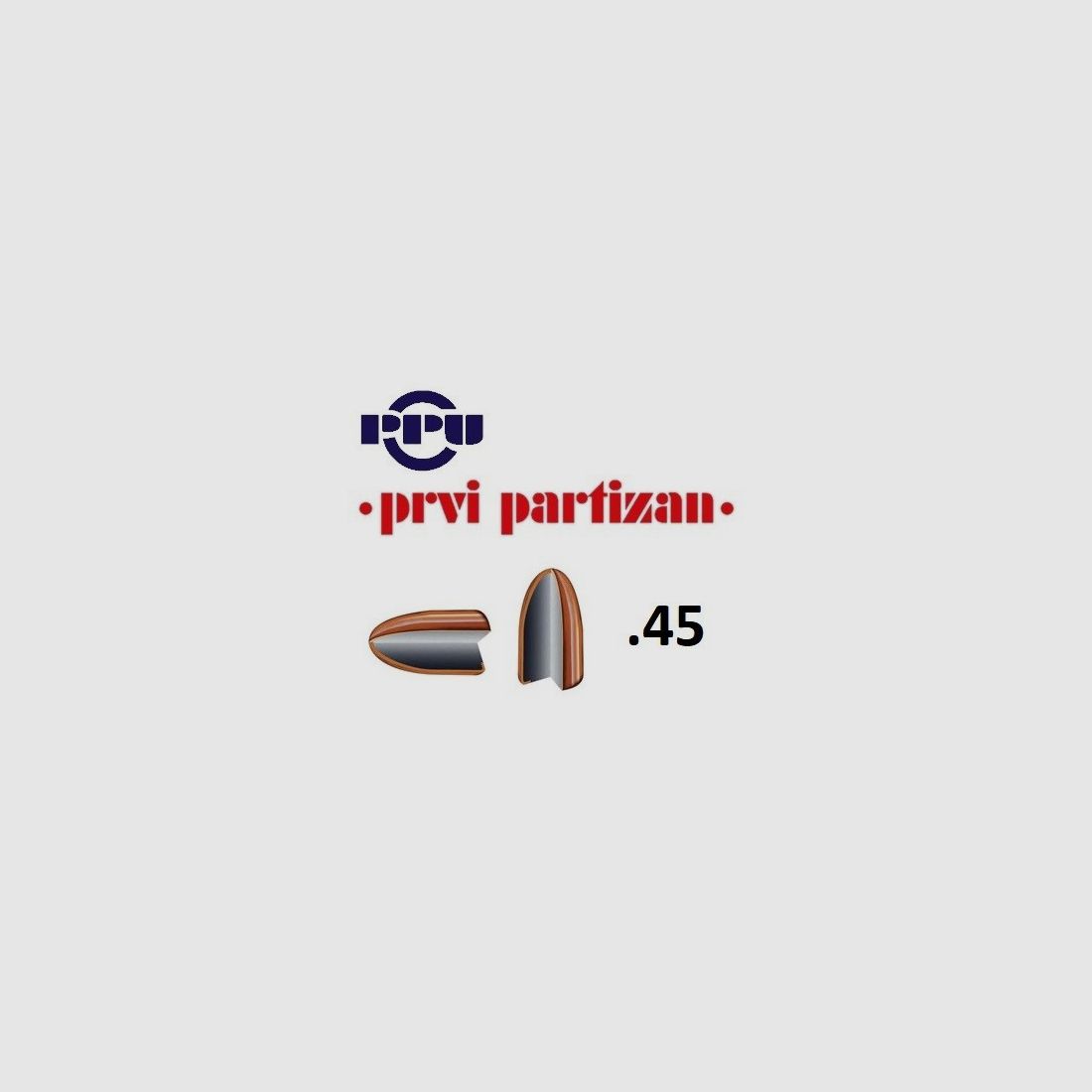 PPU proiettili cal.45 FMJ 230 gr (200 pz.)