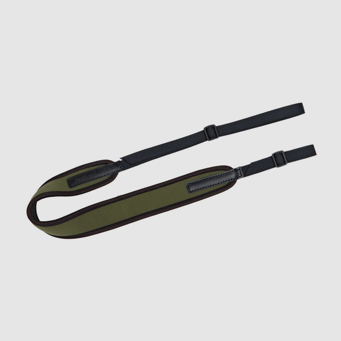 AKAH Rifle Sling Elastic Green Neoprene with Adjustable Strap