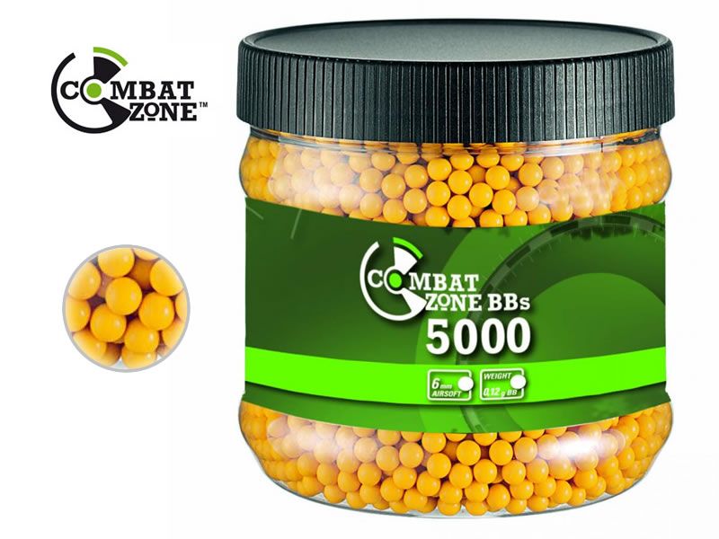 5000 COMBAT ZONE BB`s Basic Selection, 6 mm, 12g, gelb
