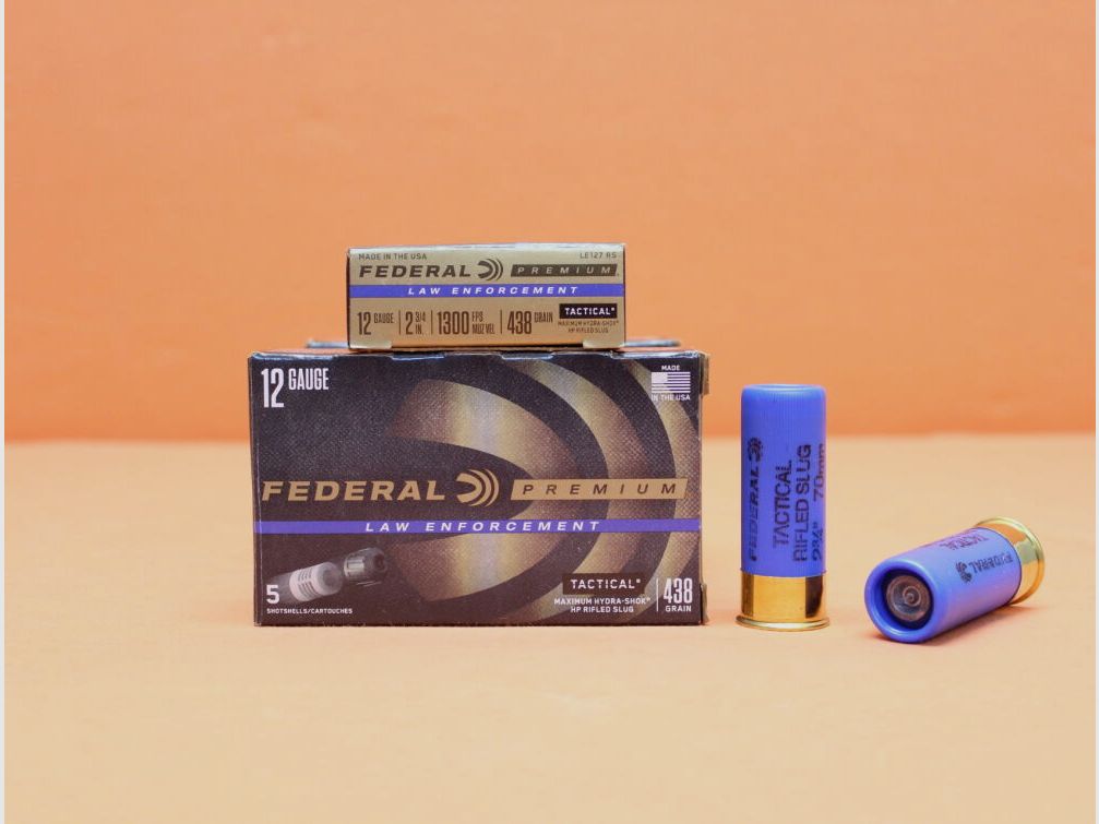 Federal Patrone 12/70 Federal Tactical Slug Blei 28g VE 5 Patronen LE Tactical (LE127RS)