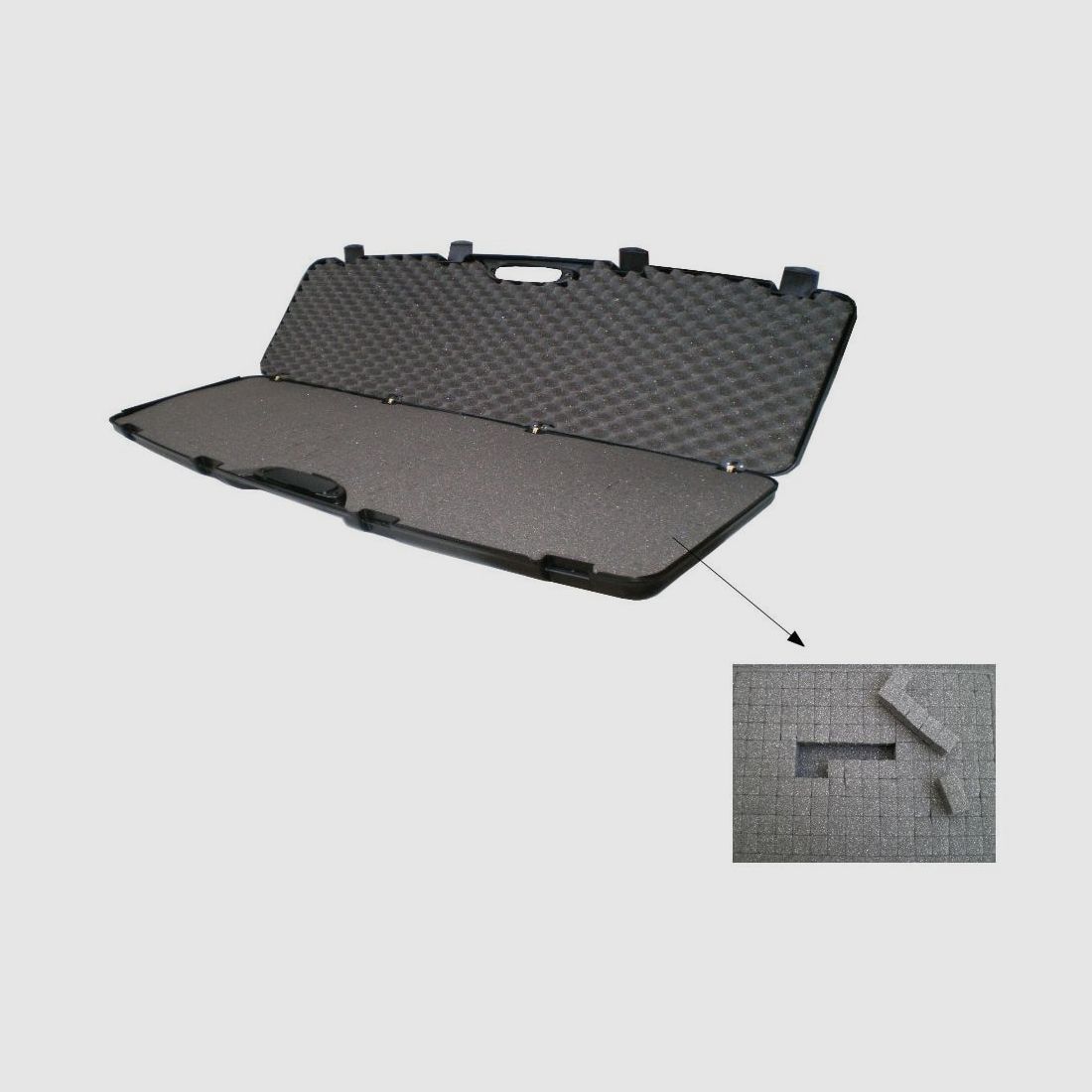 5etta Waffenkoffer 140x30x11, anpassbar