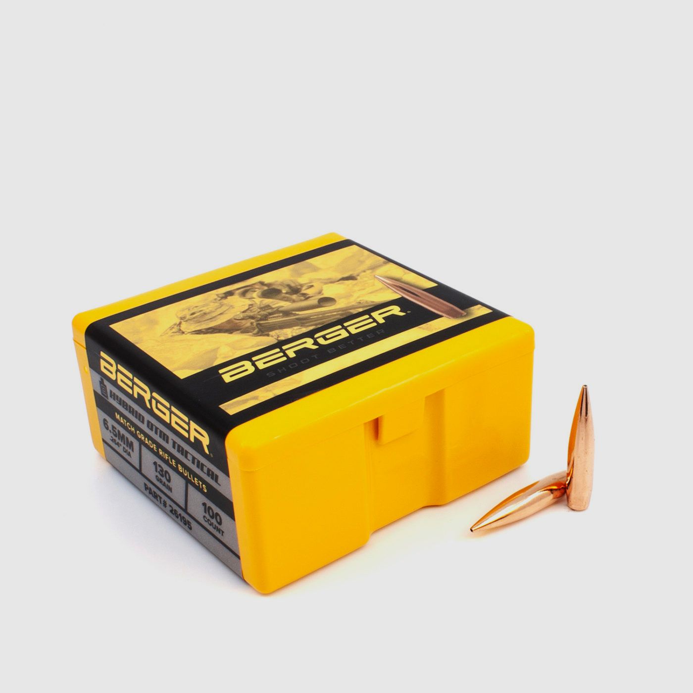 Berger Geschosse 6,5 mm / .264 130GR AR Hybrid OTM Tactical 100 Stk. #26195, Bild 3 von 4