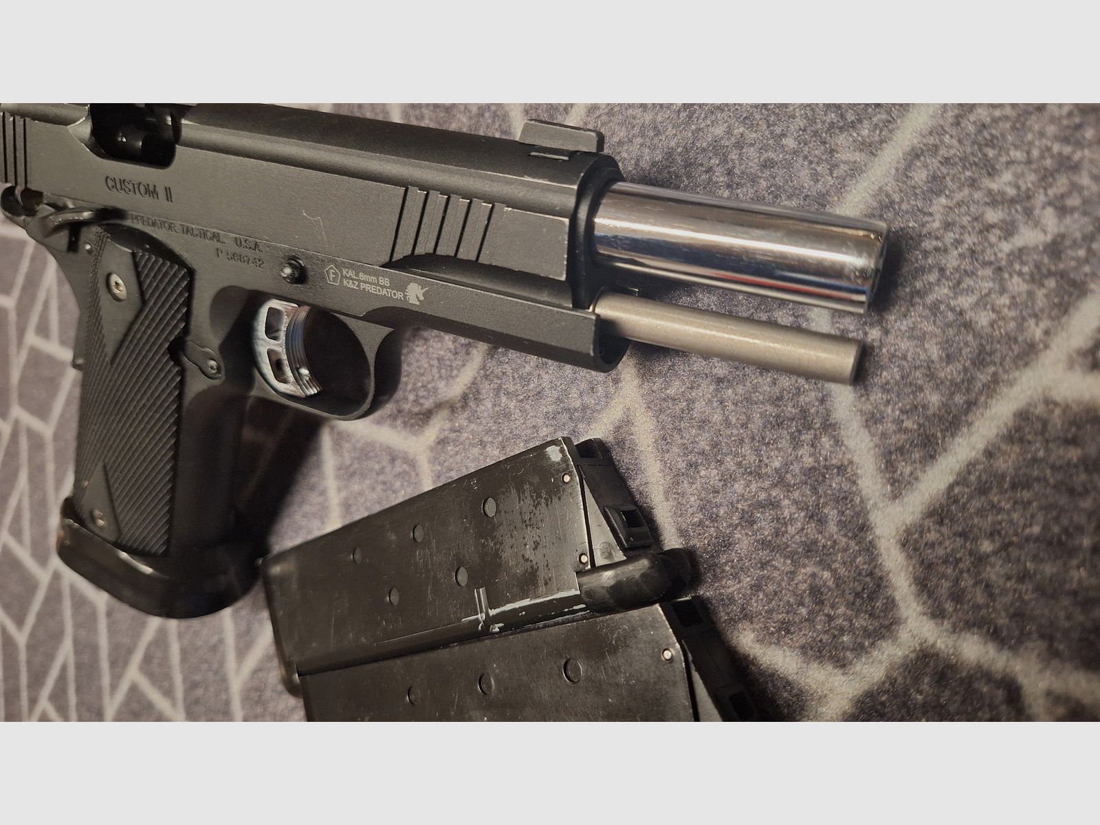 King Arms Predator Tactical Iron Shrike GBB Airsoft Pistol