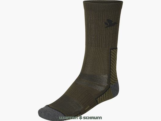 Seeland Socke Field Merino 2er Pack Pine Green/ Military Olive