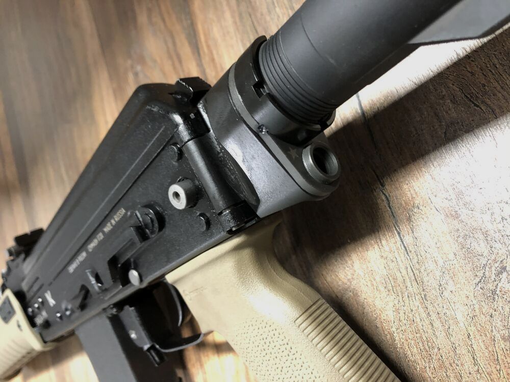 sportlich zugelassen - Saiga MKK 102 Sport - halbautom. Büchse .223Rem Izhmash - mit Schubschaft sportlich zugelassen! - 34,1 cm Lauf - zivile Version - System AK74 AK47 AK-102 - kurze Version der AK-101