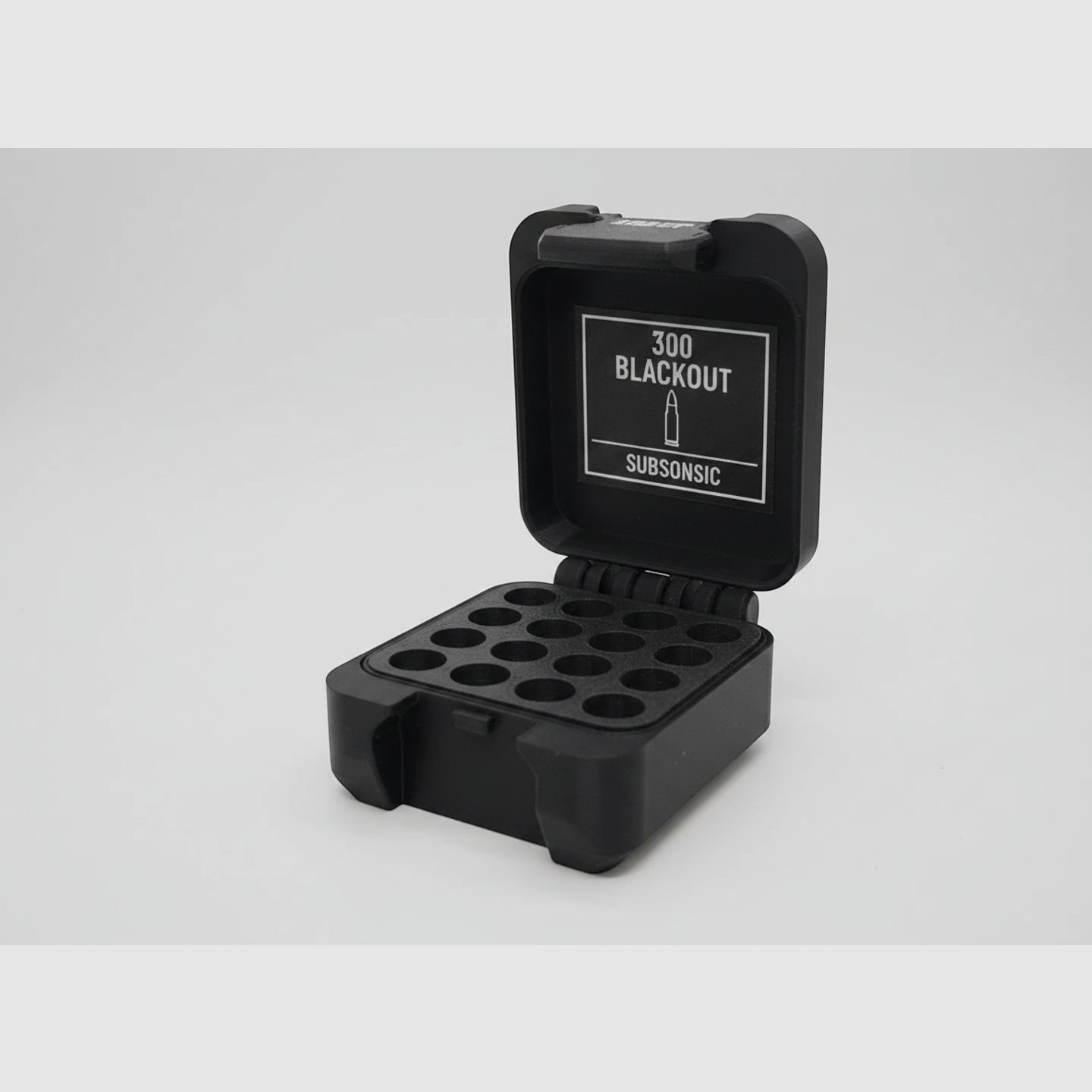 Filamelt ammunition box / .45 ACP (Automatic Colt Pistol) / 'Folding / latch cover' / cartridge box, ammo box
