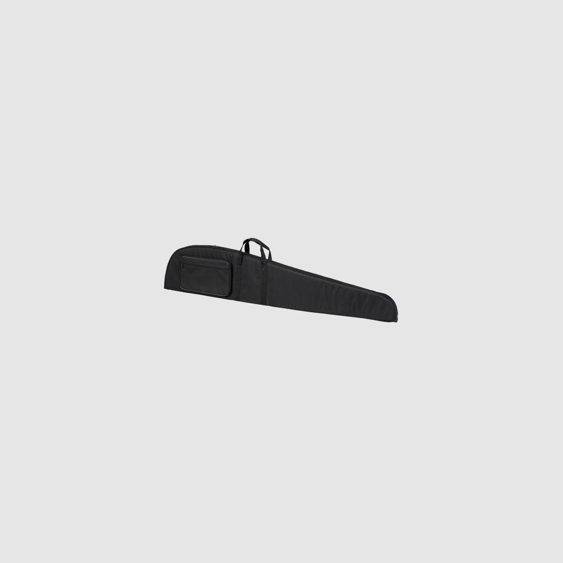 Fritzmann nylon hoes zwart, gevoerd, met handvat, voorvak en riem, maat: 127 x 26 cm