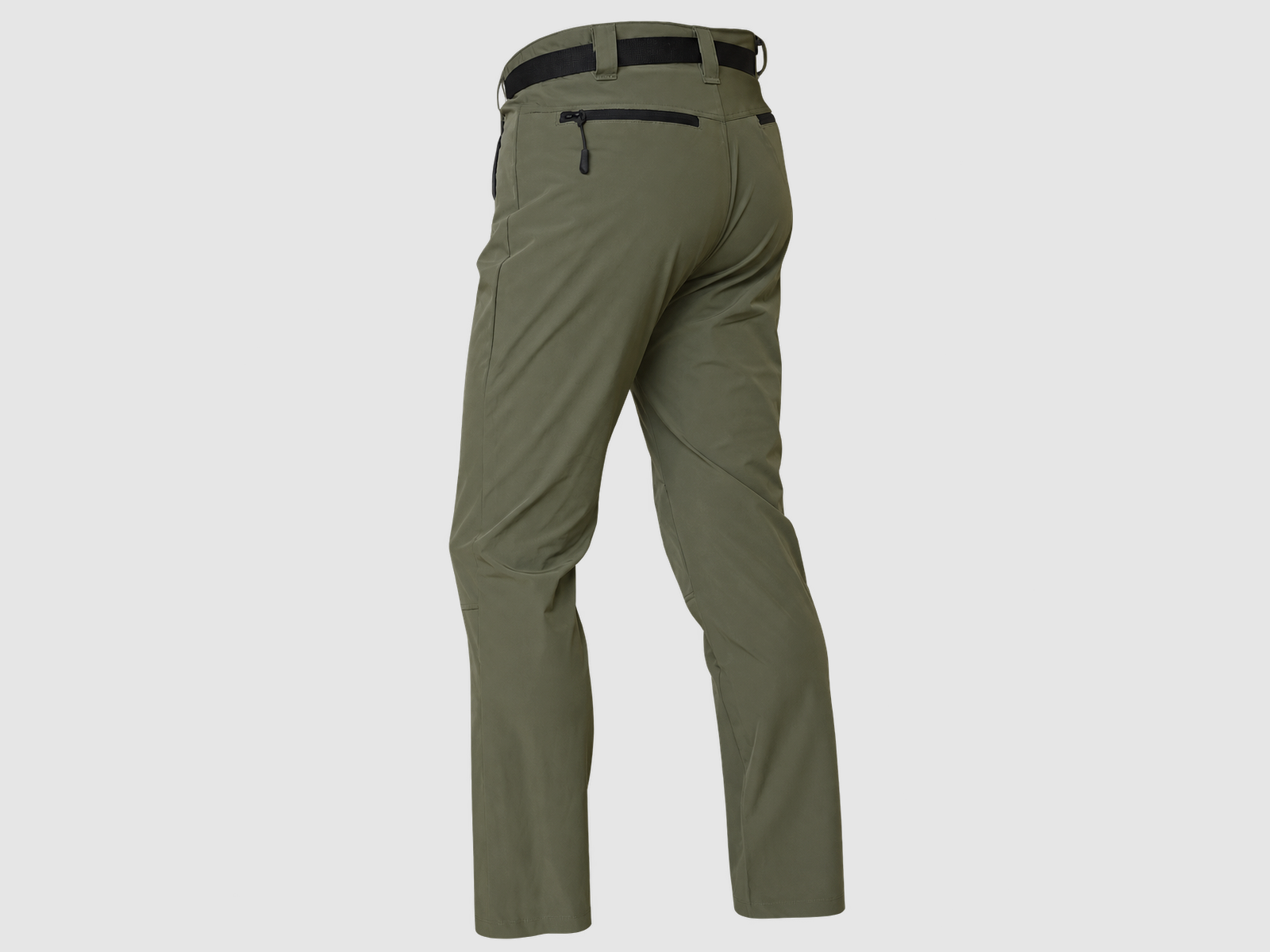 Leichte Sommerhose Benisport khaki mit Gürtel, Bild 2 von 3