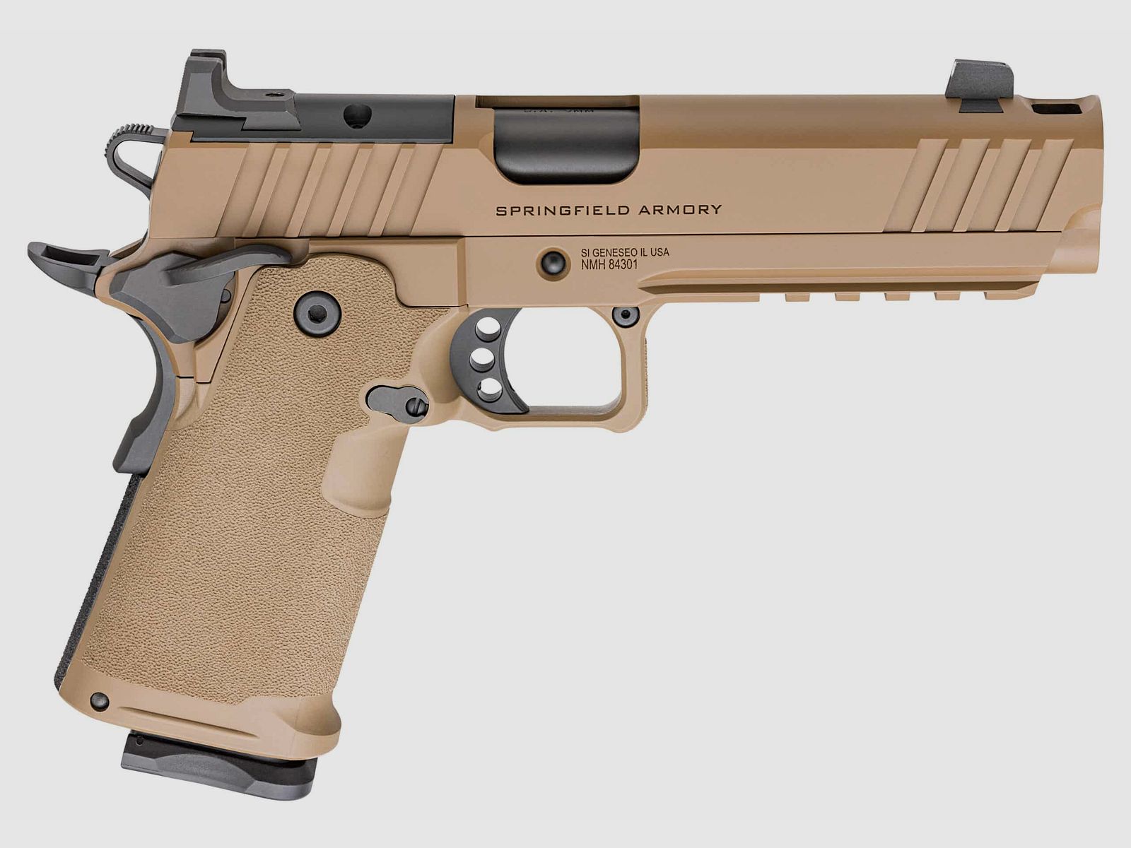 Springfield Armory Prodigy 1911 DS – 5" AOS Compensated – 9x19mm – Coyote Brown, image 5 sur 5