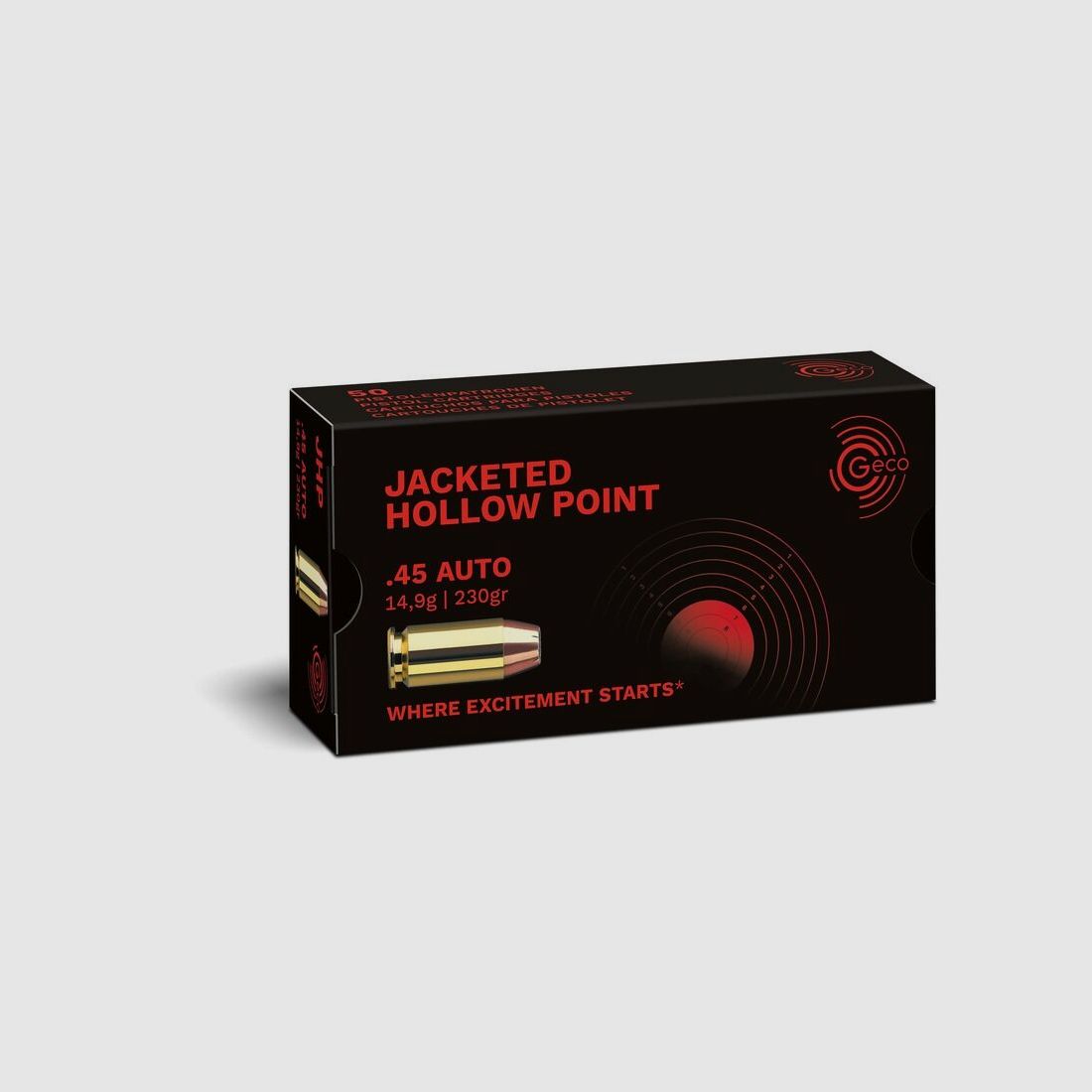 Geco 230grs JHP 50STK