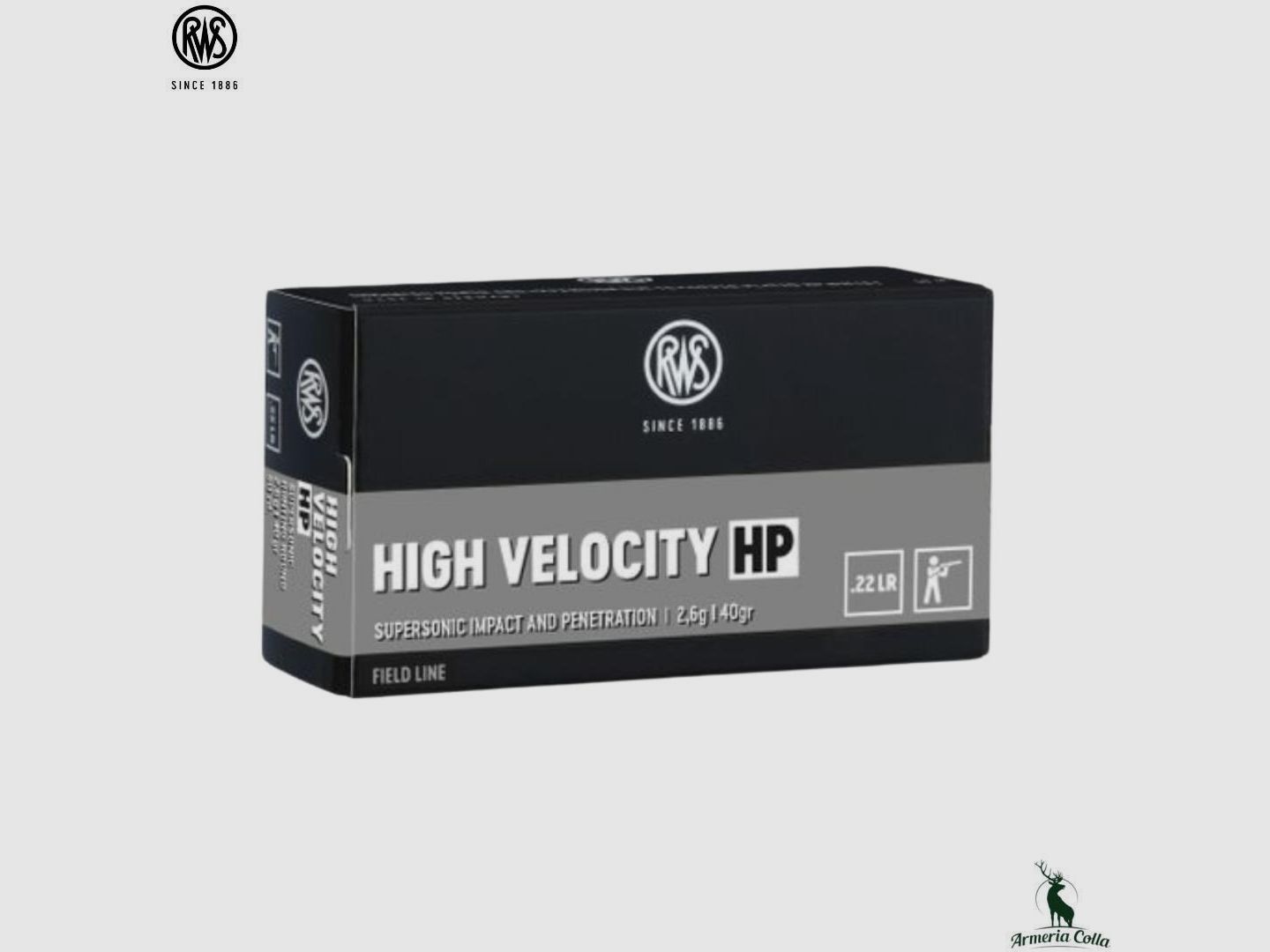 Rws Munizioni High Velocity HP cal. .22Lr. 40 gr. art. 2132494
