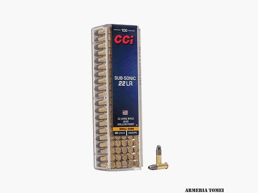 CCI – 22 LR SUBSONIC SMALL GAME 40GR HP (100PCS) -0056