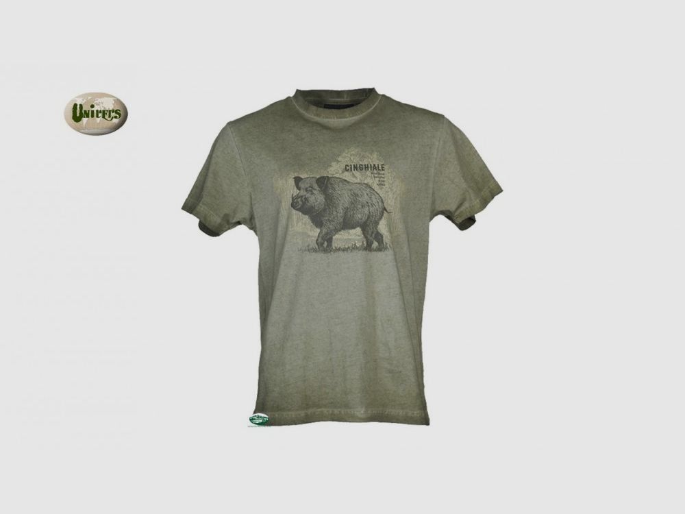 UNIVERS T-SHIRT mit Wildschwein-Druck