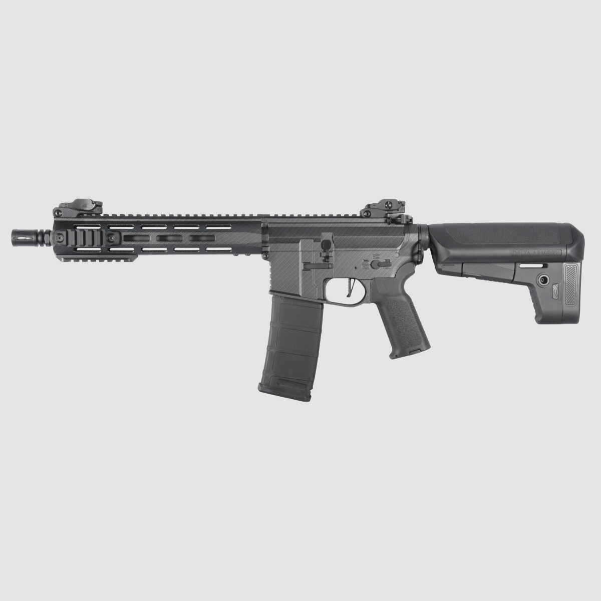 M4 AR15 M-LOK 10 Zoll CHARLIE Carbon S-AEG Airsoft Gewehr Frei ab 18 Jahren | Delta Armory
