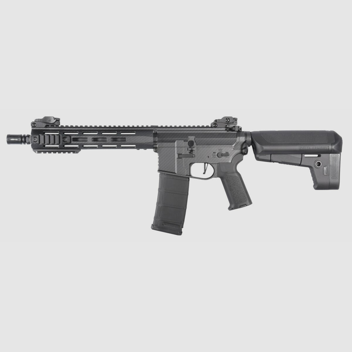 M4 AR15 M-LOK 10 Zoll CHARLIE Carbon S-AEG Airsoft Gewehr Frei ab 18 Jahren | Delta Armory