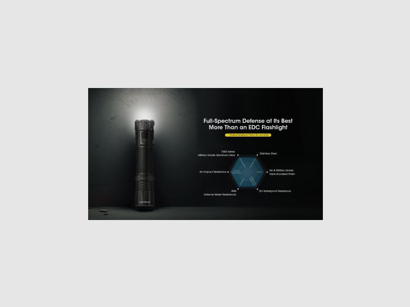 Nitecore EDC33 flashlight 4000 lumens, image 2 of 7
