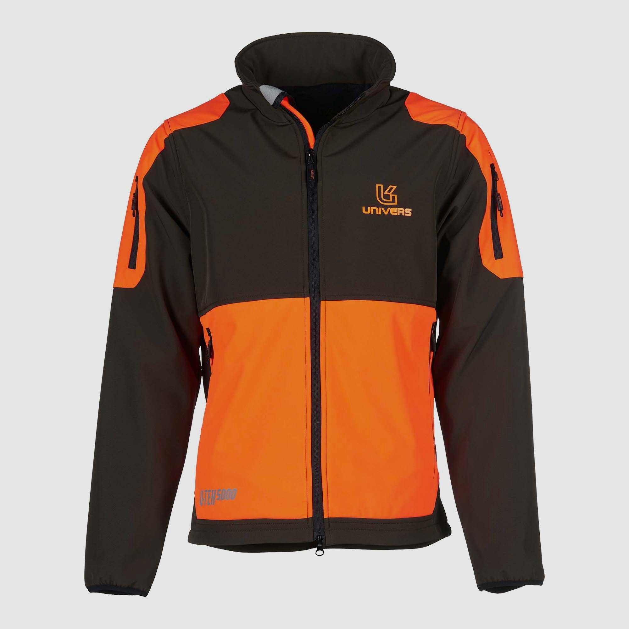 UNIVERS SOFTSHELL-JACKE CADORE U-TEX GRÜN/ORANGE, Bild 7 von 8