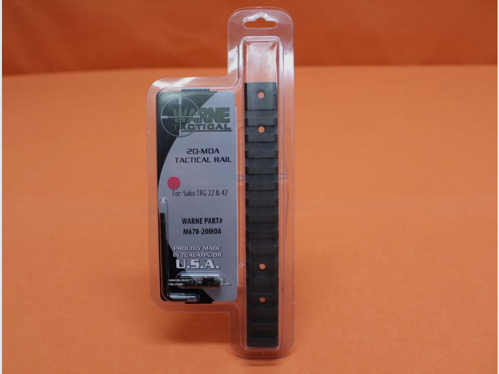 Warne Sako TRG-22/42: Warne (678M20MOA) Tactical Scope Base 20MOA Vorneigung Picatinny-Montageschiene (1-tlg.) Stahl phosphatiert