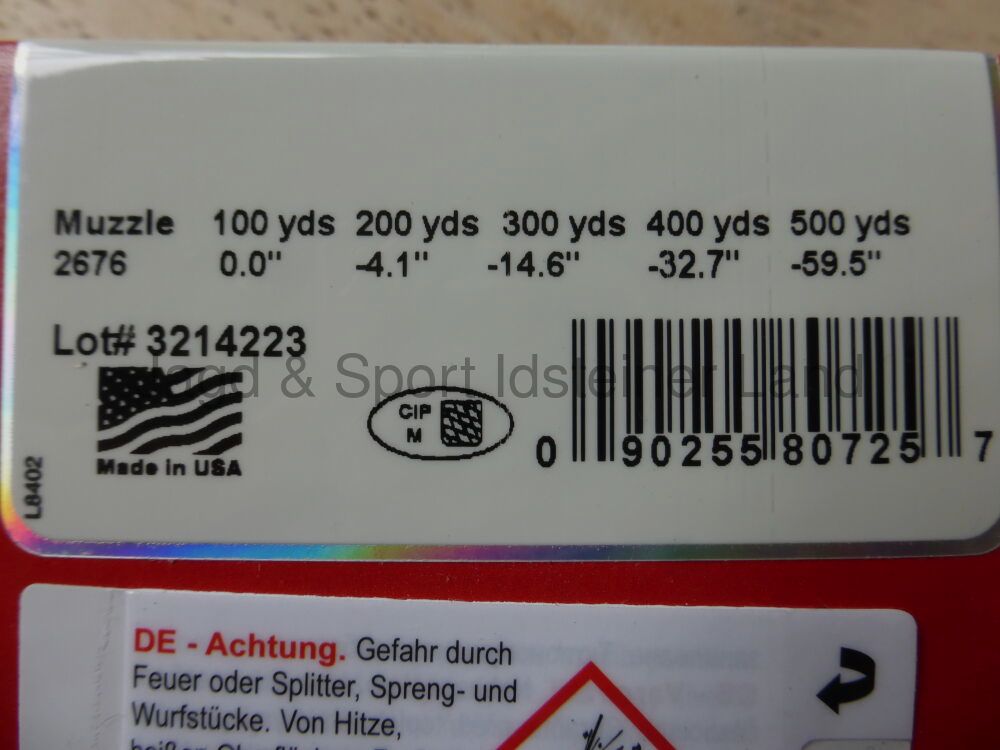 Munizioni per fucile di precisione Hornady TAP, ELD-Match, 168gr.