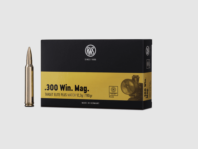 RWS .300 Win. Mag. Target Elite Plus Match 190 gr. - 20 pcs.