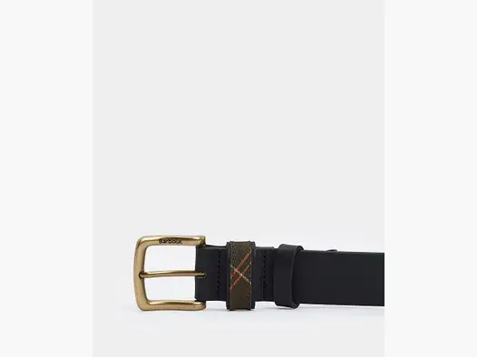 Barbour Esk Leather Belt, black