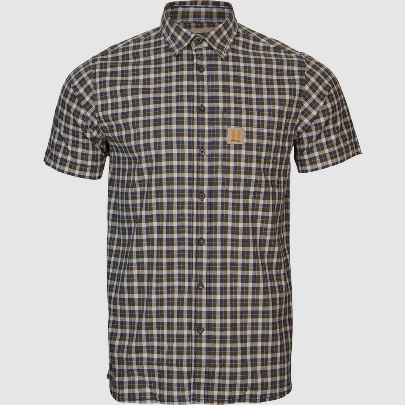 Härkila Kurzarmhemd Fjell Naval Blue Check