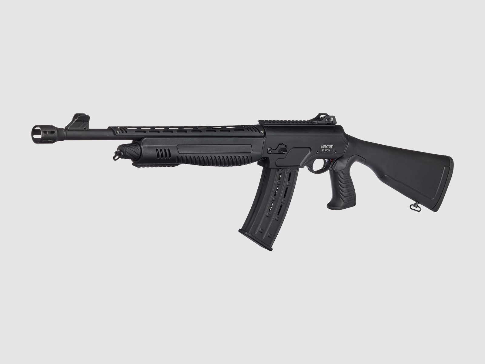 Mercury sport zelfladende shotgun Pro Tuning Raider met zwarte kolf en 2-schots magazijn, kal. 12/76