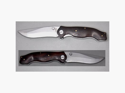 Linder Einhandmesser mit Holzgriffschalen