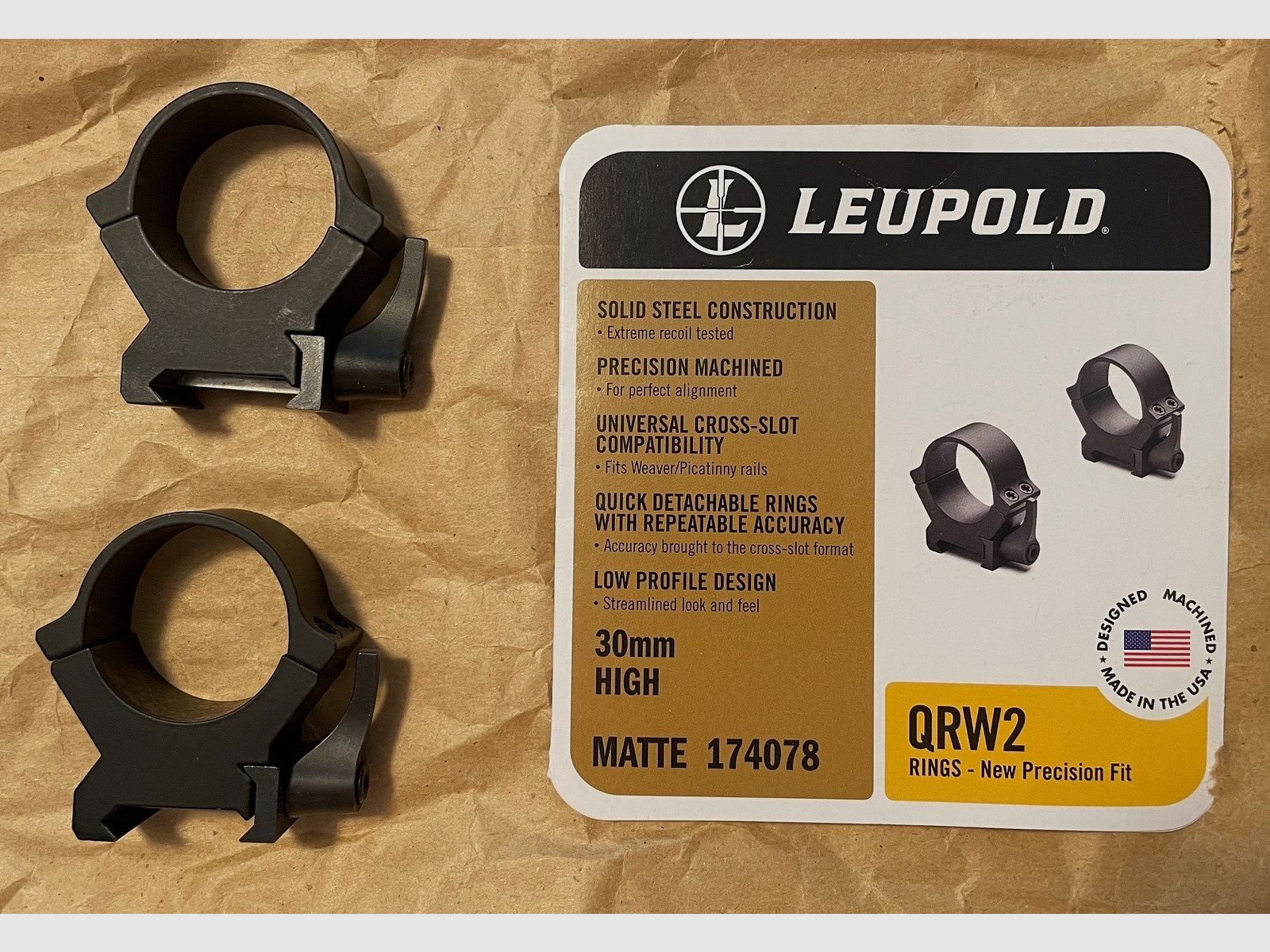 Leupold QRW 2 Montageringe 30mm