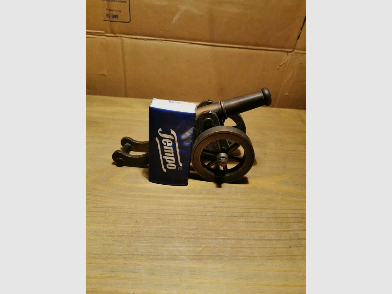 Modellkanone aus Bronze