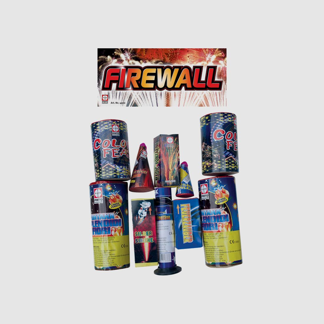 FONTÄNE FIRE WALL SET 10 PIECES CAT F2