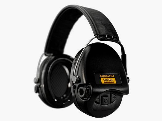 Sordin Ear Defender Sordin Supreme Pro X Leather Black