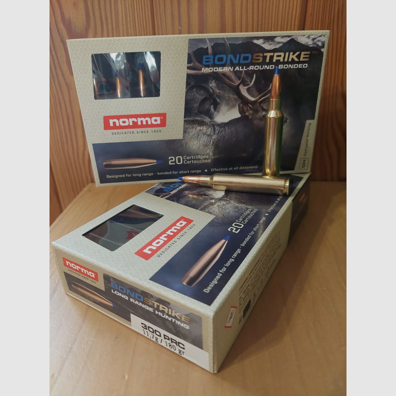 MUNITION FÜR RIGID Waffe NORMA BOND STRIKE Kal. 300 PRC 180 GR