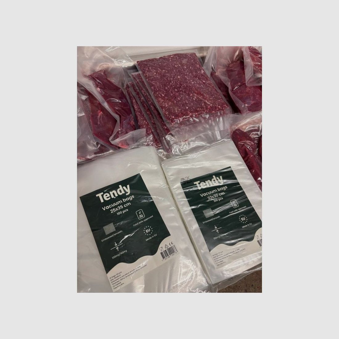 Tendy Vakuumbeutel Transparent 100 Stück BPA-frei, 25 x 35cm
