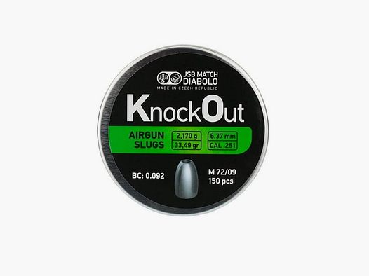 JSB Knock Out Slugs 6.35mm